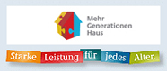 Logo der Website www.mehrgenerationenhaeuser.de mit Text 'Starke Leistung für jedes Alter'.